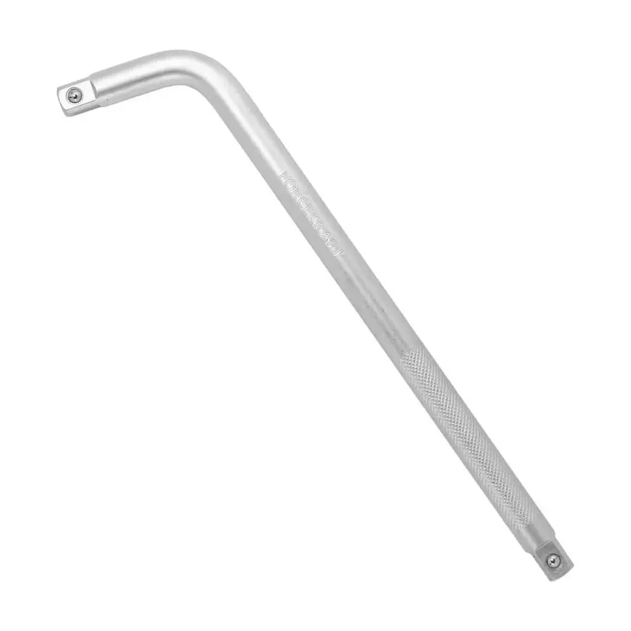 FORCEKRAFT 1/2 inch (12.5 mm) L-Type Socket Wrench Double Sided 30 cm Length Silver Chrome Alloy Steel for Industrial Use