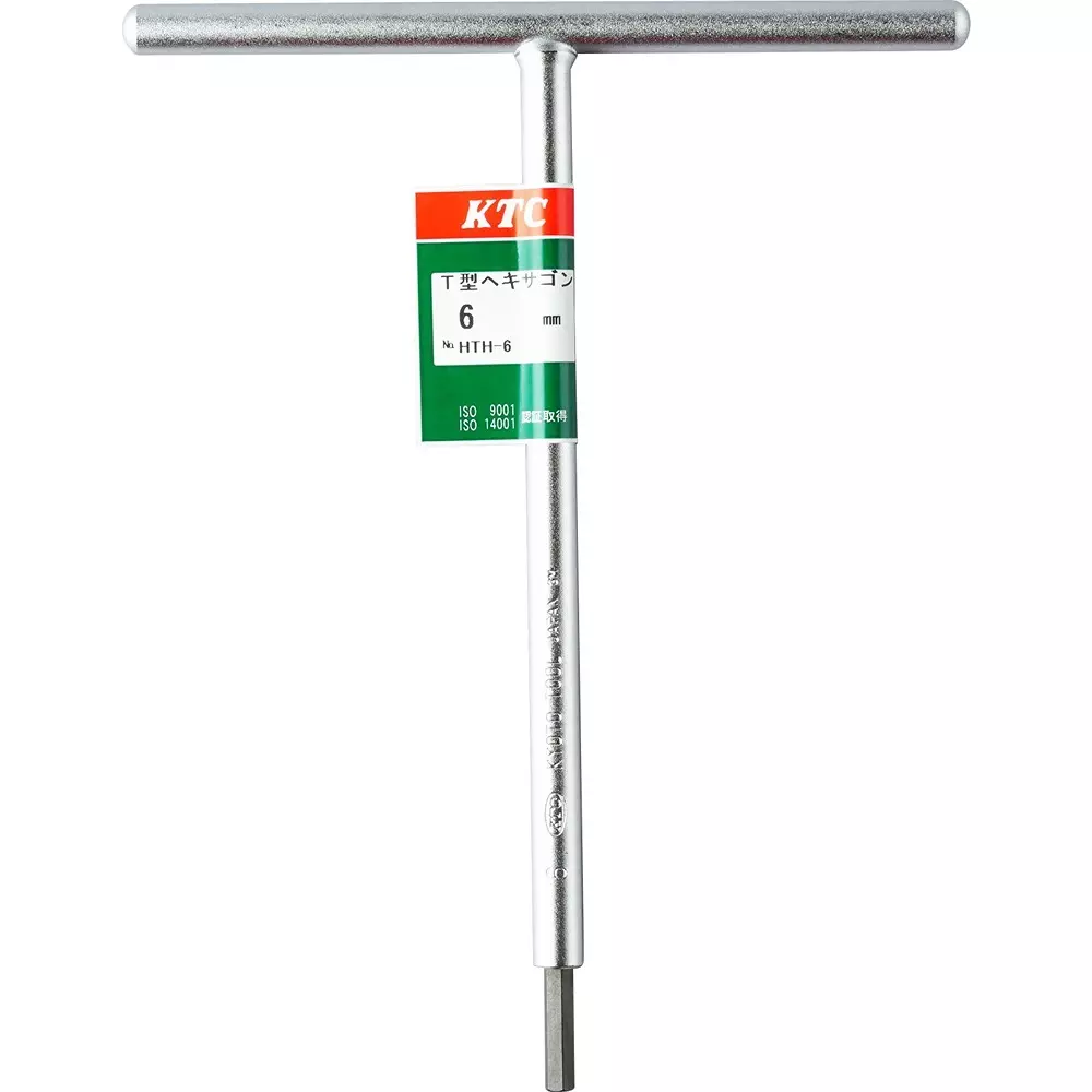 Ktc T-Type Hex Wrench 6 mm 230 mm Length, HTH-6
