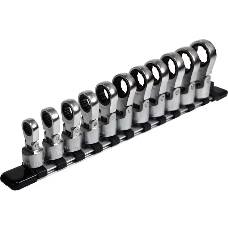 TONE Flex Ratchet Box Socket Set (With Holder) 9.5 mm Square Drive, HRM311F