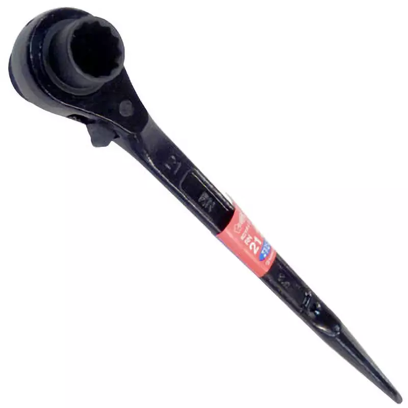 Super Tool Double End Ratchet Wrench Alloy Steel 355 mm Overall Length, RN2126