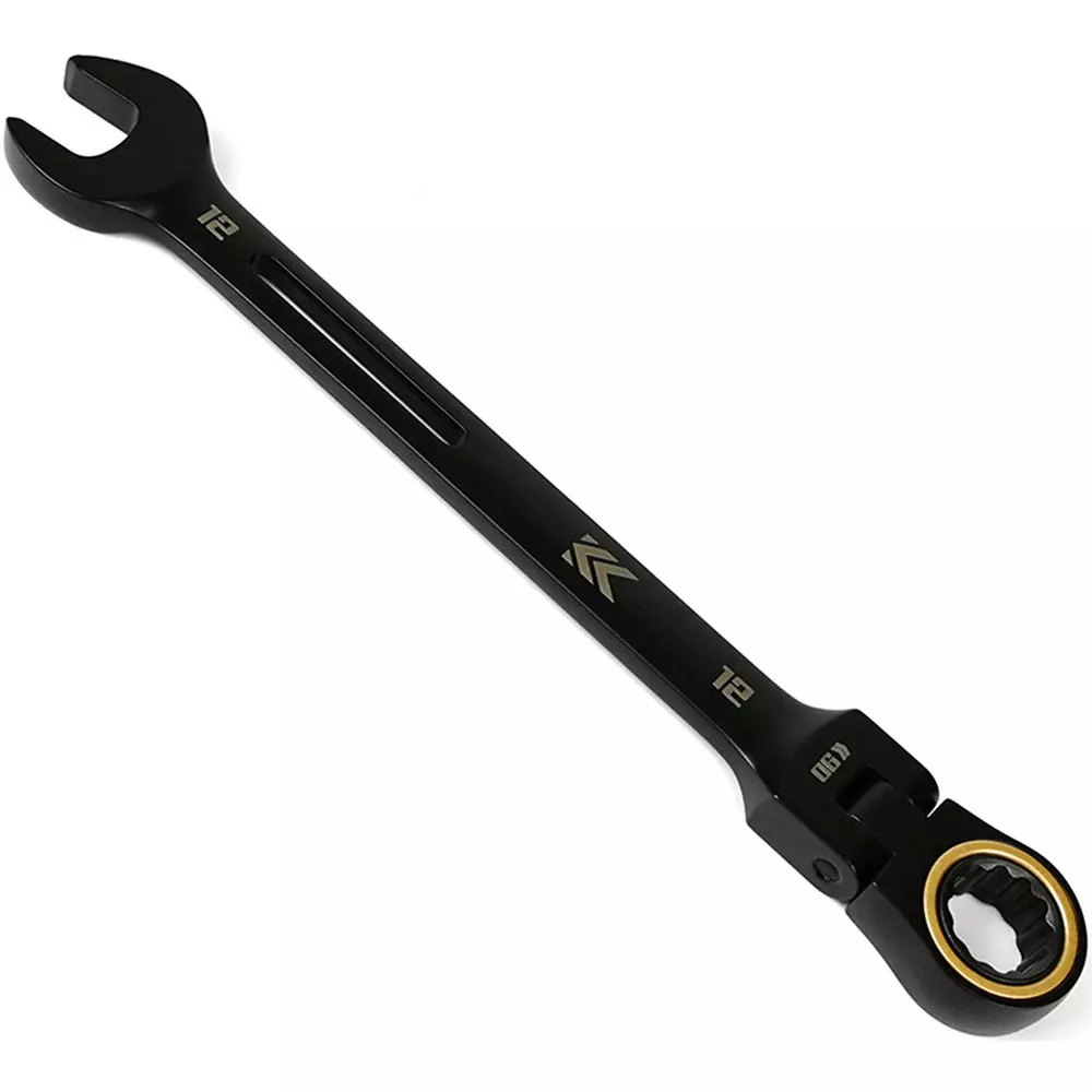FUJIYA Ratchet Combination Wrench 12 mm Hex Size, CWL-12-BG