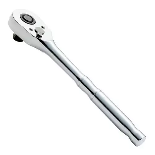 STANLEY 1/4 inch (6.35 mm) Square Drive Ratchet Chrome Finish with Pear Head and Slim Profile, STMT17987-8