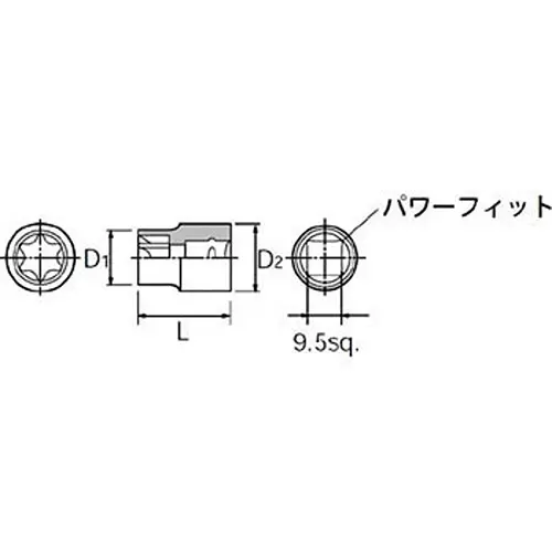 Ktc E Torx Wrench 9.5 mm Sq. Drive, B3-E12