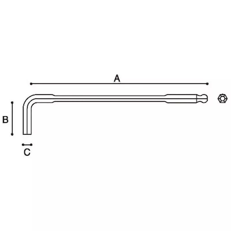 keiba-hexagon-wrench-3-mm-carbon-tool-steel-bp-6003-l
