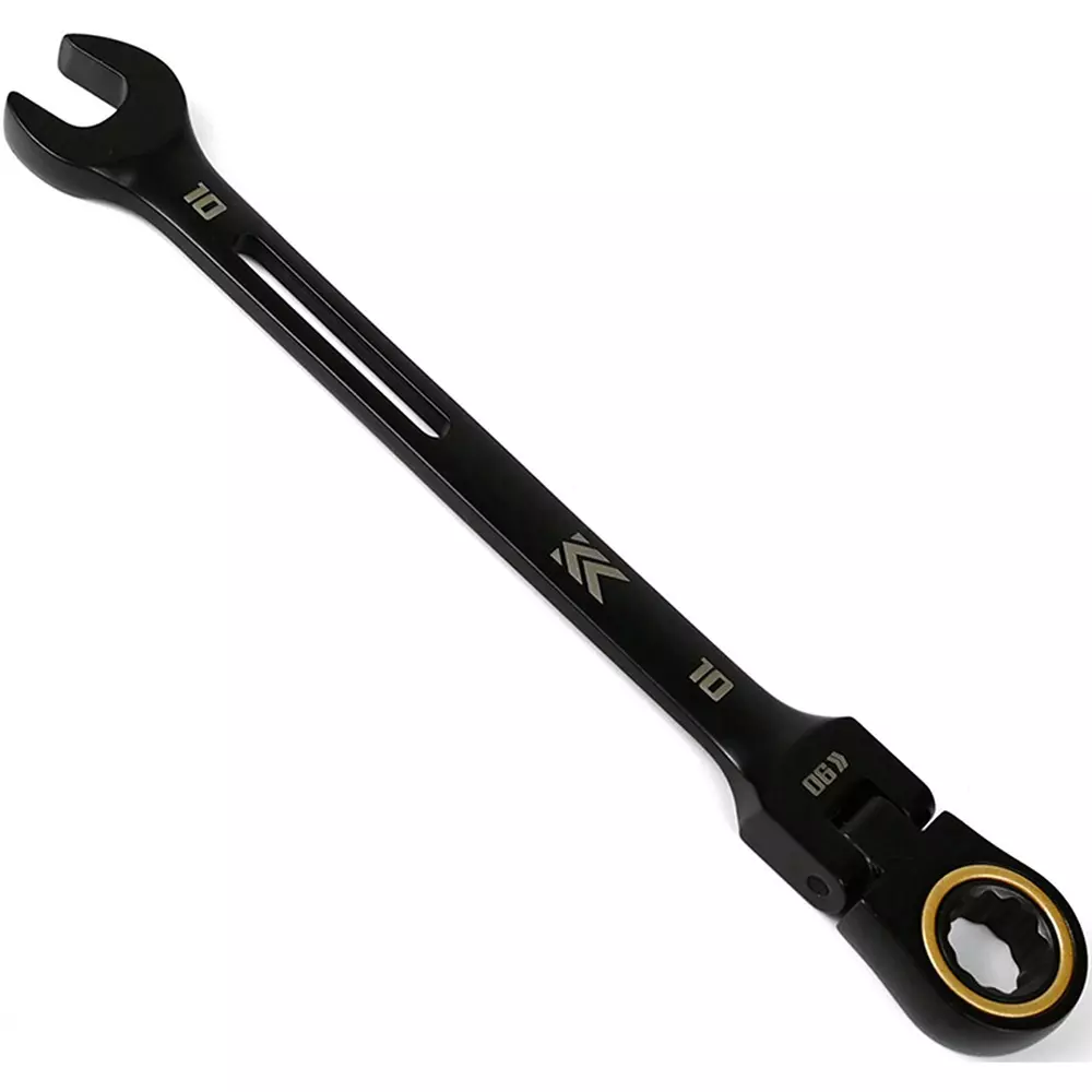 FUJIYA Ratchet Combination Wrench 10 mm Hex Size, CWL-10-BG