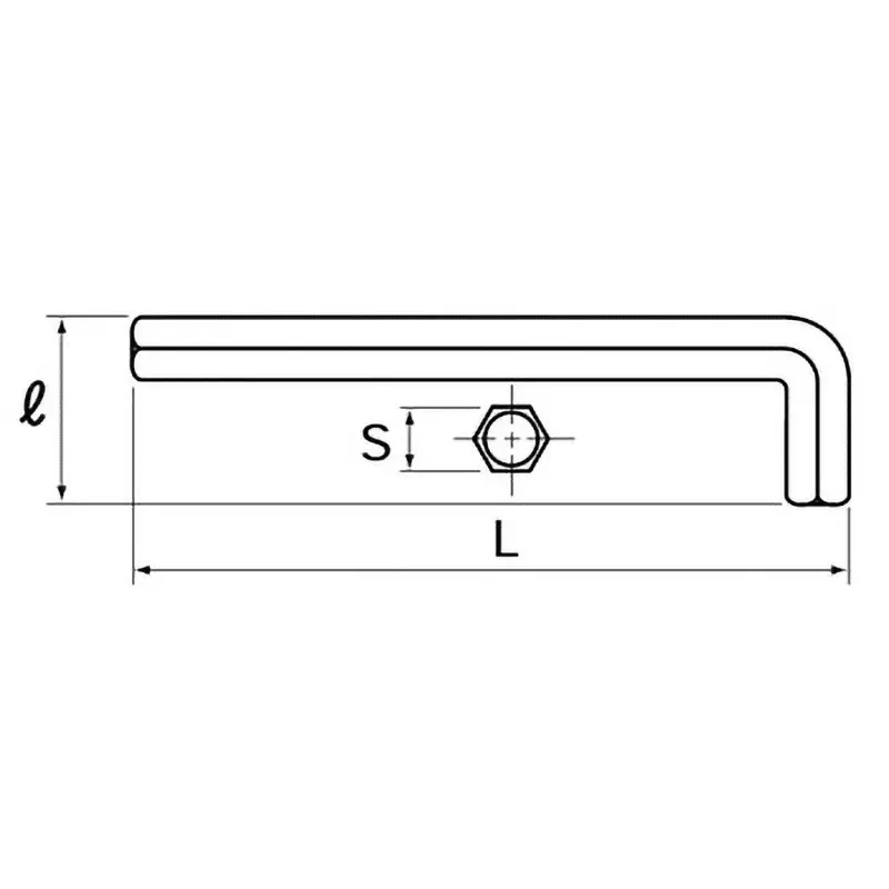 Ktc Long L-Type Hex Wrench 1.5 mm, HLD150-1.5
