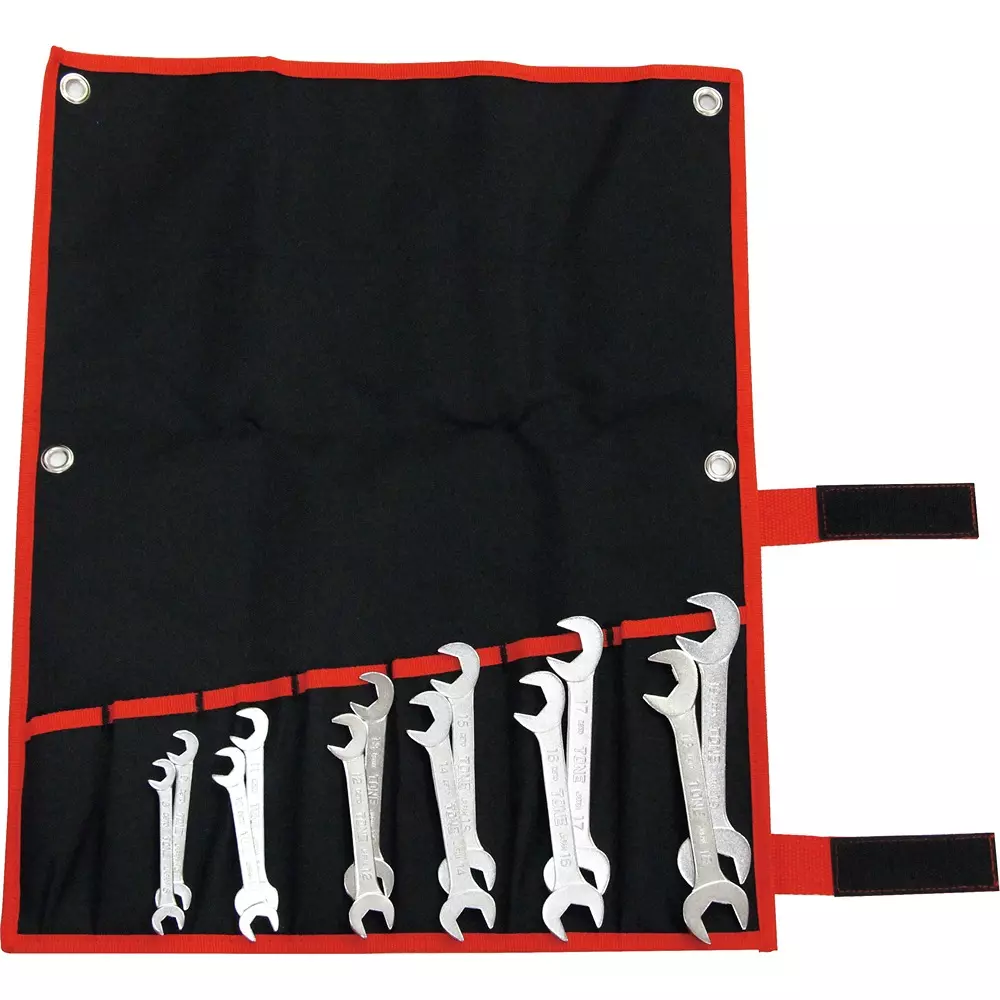 TONE Thin Spanner Set Structural Steel 8 - 9 - 10 - 11 - 12 - 13 - 14 - 15 - 16 - 17 - 18 - 19 mm, DSTO1200