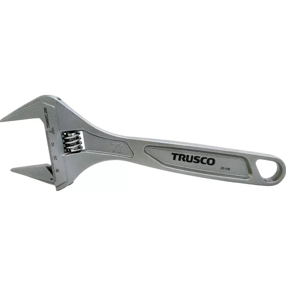 TRUSCO Ultra Wide Monkey Wrench 200 mm Overall Length, TSWMTC-200