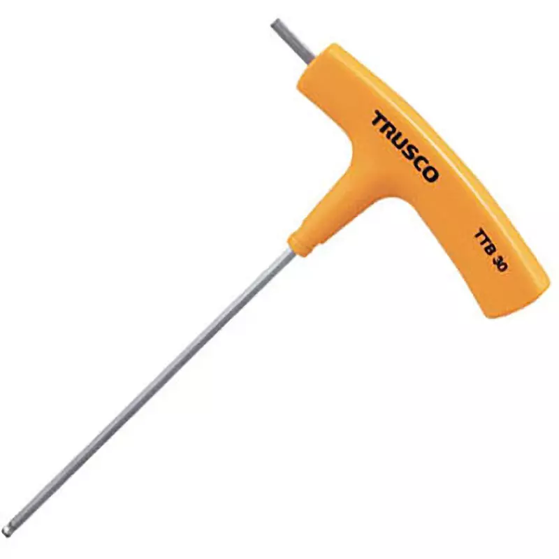 TRUSCO T Handle Ball Point Wrench 153 mm Overall Length with Ball Point Tip, TTB-30