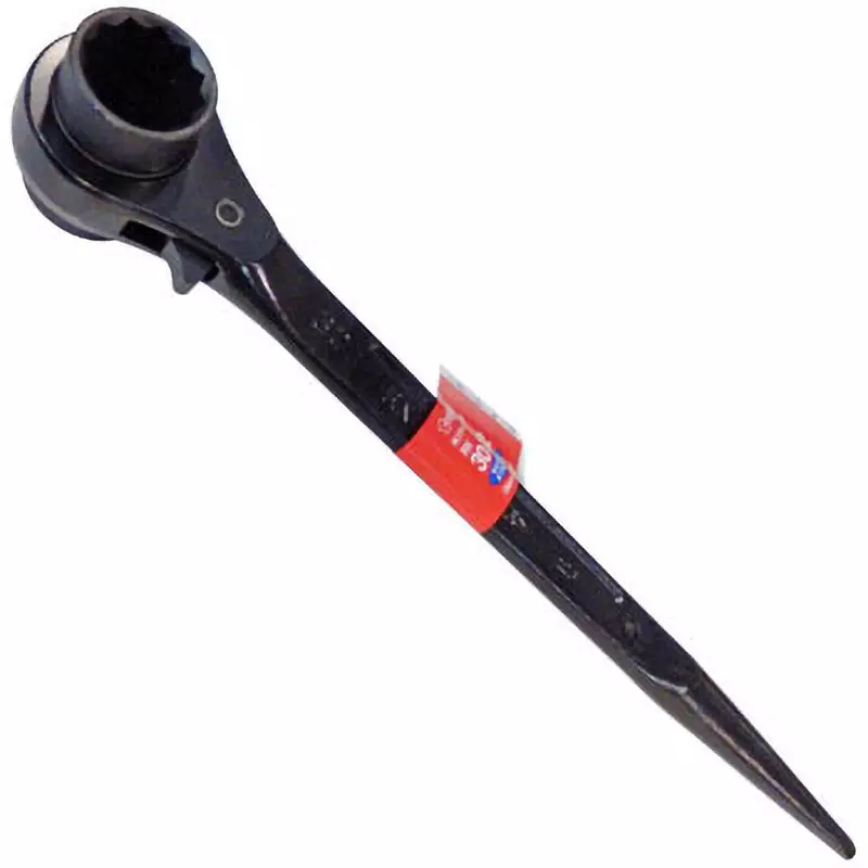 Super Tool Double End Ratchet Wrench Alloy Steel 400 mm Overall Length, RN3032