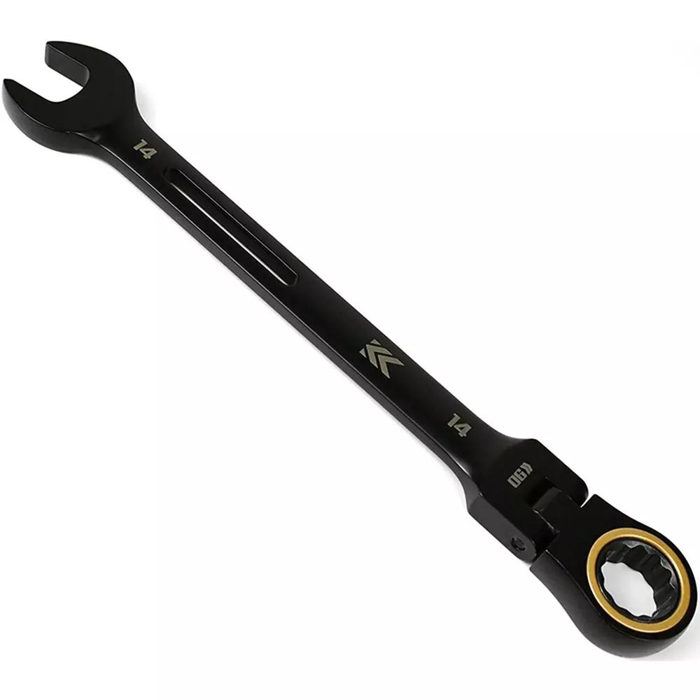 FUJIYA Ratchet Combination Wrench 14 mm Hex Size, CWL-14-BG