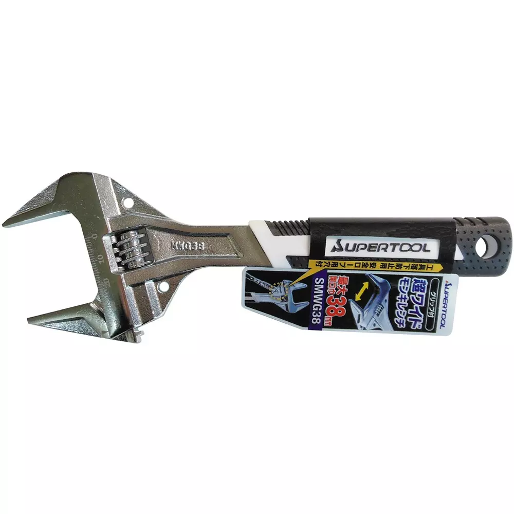 Super Tool Ultra Wide Monkey Wrench 36 mm Max Jaw Opening, SMWG38