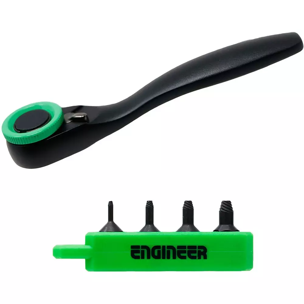 Engineer Mini Ratchet Wrench 90 mm Overall Length, DZ-375