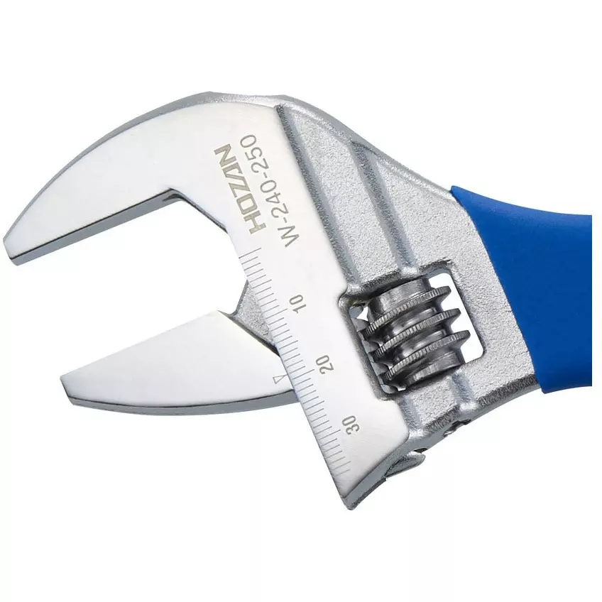 HOZAN Monkey Wrench 36 mm Jaw Opening, W-240-250