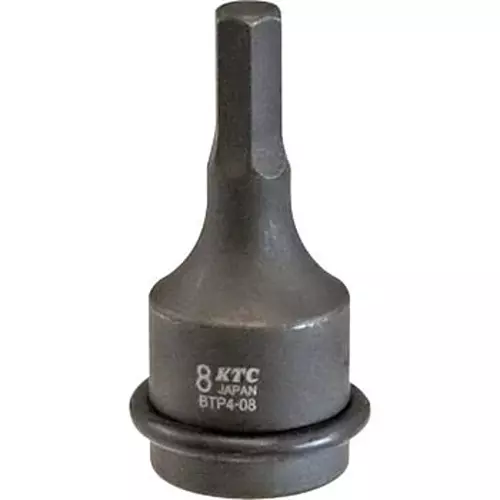 Ktc Hexagon Wrench Impact Type 8 mm 12.7 mm Sq. Drive 60 mm Length, BTP4-08P