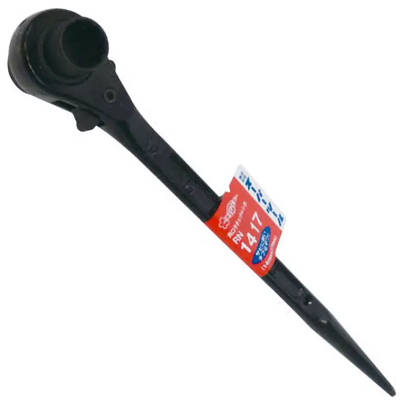 Super Tool Double End Ratchet Wrench Alloy Steel 265 mm Overall Length, RN1417