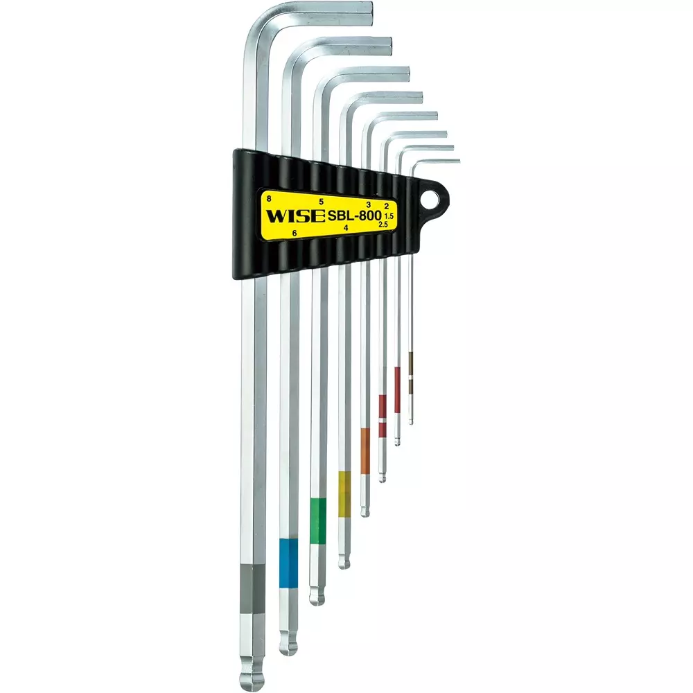 FUJIYA Ball Point Hex Wrench Chromium Vanadium Steel, SBL-800