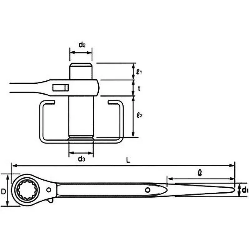 super-tool-double-face-ratchet-wrench-310-mm-overall-length-rn1721l