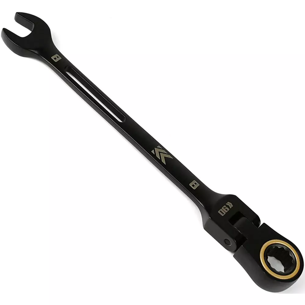 FUJIYA Ratchet Combination Wrench 8 mm Hex Size, CWL-08-BG