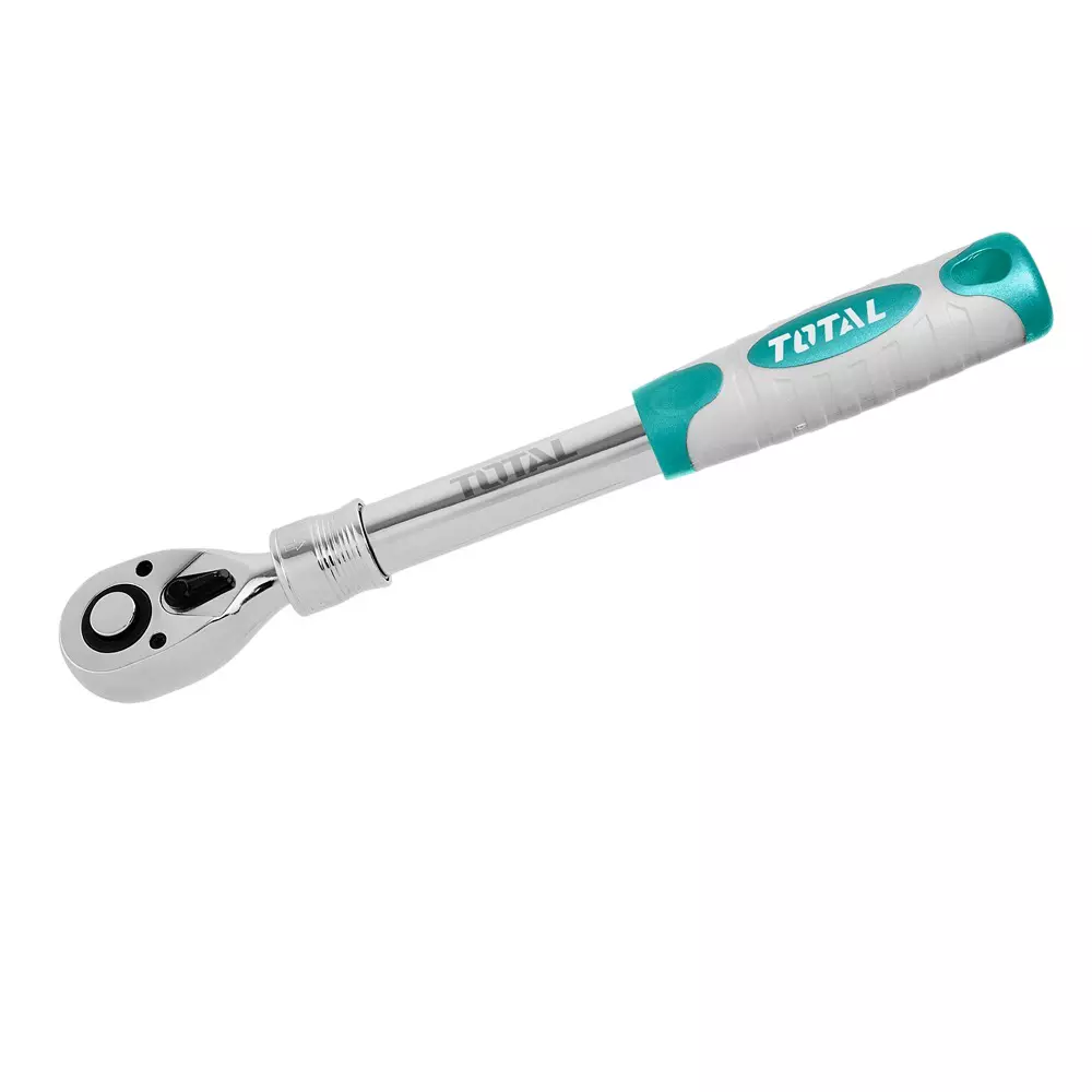 Total Extendable Ratchet Wrench 12.7 mm (1/2 inch) Drive Size and 340-450 mm Length, THT106128L