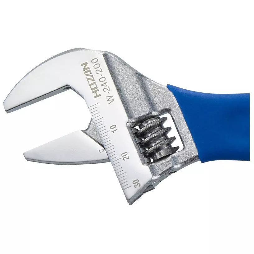 HOZAN Monkey Wrench 30 mm Jaw Opening, W-240-200