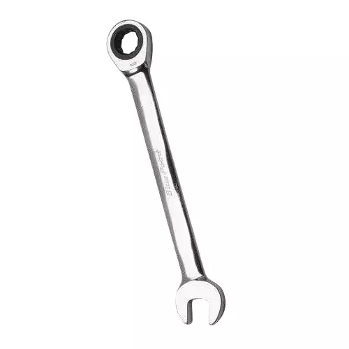 Blue-Point Ratcheting Wrench Chrome Finish Metal Body, Size 17 mm for Automotive Maintenance & DIY, BLPGWM17A