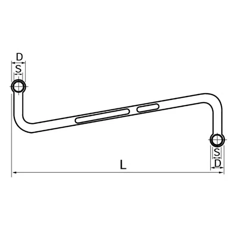 Ktc Door Hinge Wrench 12 mm Size 300 mm Length, DMZ-12