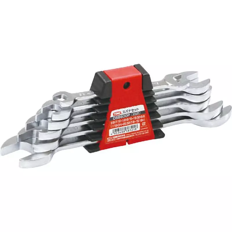 TONE Spanner Set 3/8x7/16 - 1/2x9/16 - 19/32x5/8 - 11/16x3/4 - 25/32x7/8 - 15/16x1inch - DSB-1214 - 1618 - 1920 - 2224 - 2528 - 3032, DSB600P (Set of 6 Pcs)