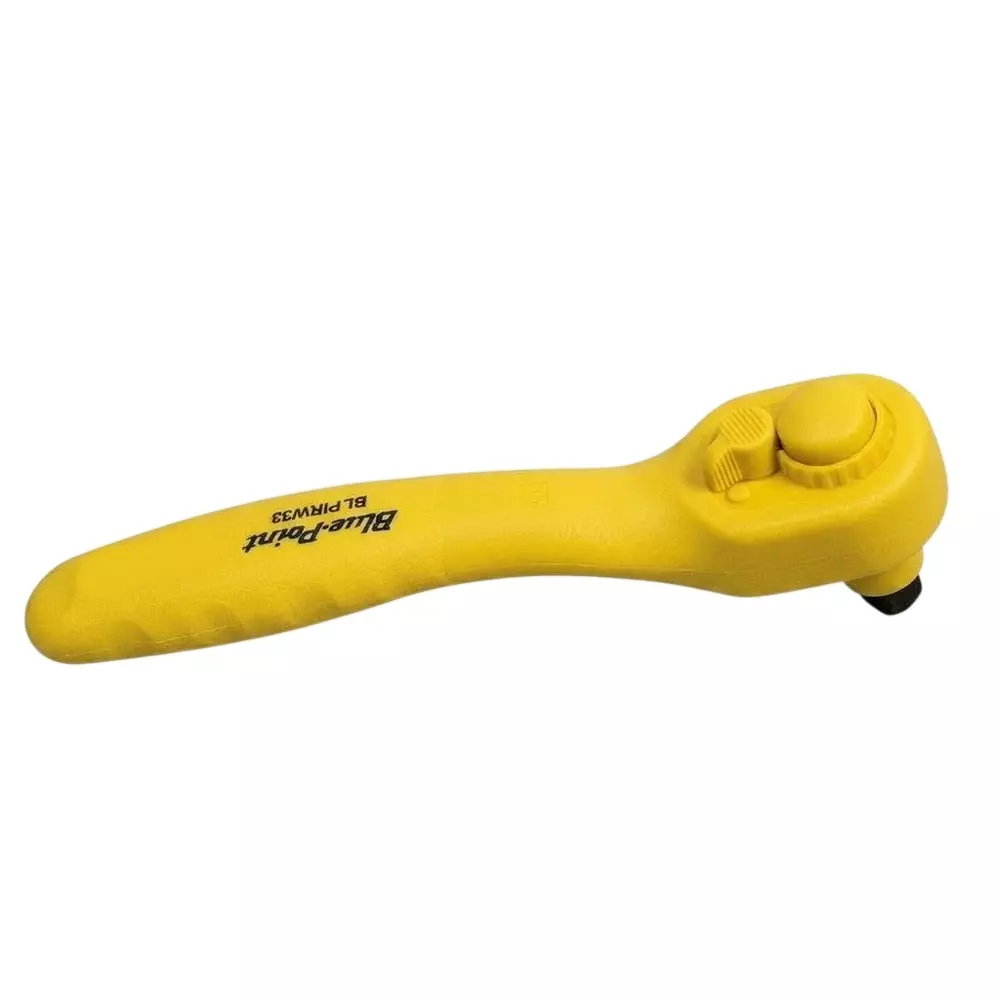 Blue-Point 3/8 inch (9.5 mm) Drive Insulated Ratchet Wrench with 1000 V Withstanding Voltage, 200 mm Size in Yellow Color, BLPIRW38Y