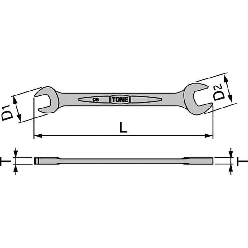 TONE New Spanner 13x17 mm Width Across Flats, DS-1317