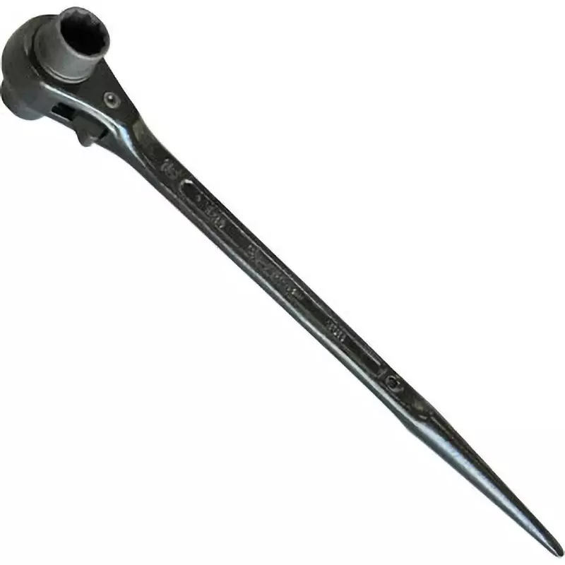 Super Tool Double End Ratchet Wrench Alloy Steel 265 mm Overall Length, RN1415