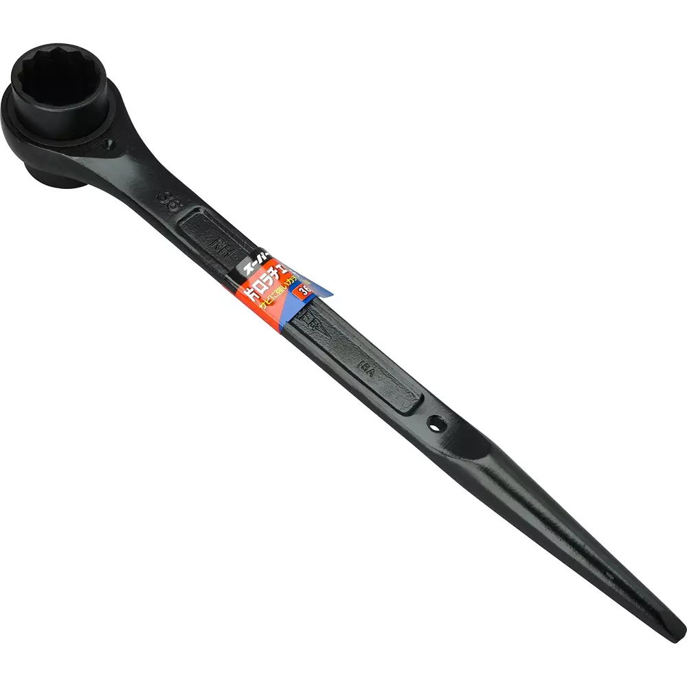 Super Tool Single End Shino Ratchet Wrench 443 mm Overall Length, RH36