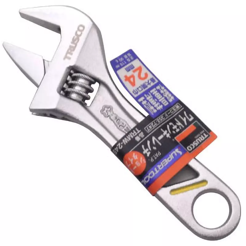 TRUSCO Wide Monkey Wrench 118 mm Overall Length, TRMW-24S
