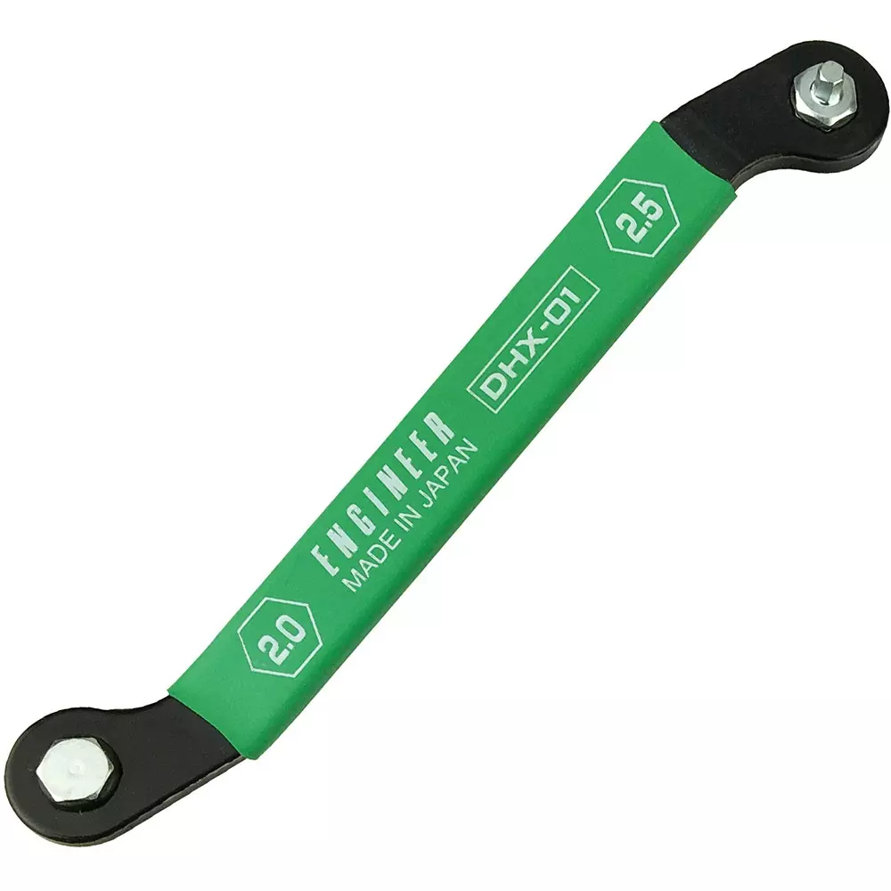 Engineer Bent Wrench, Thin 115 mm Overall Length Hexagonal Tip, DHX-01