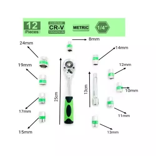 darit-smash-quick-released-12-pcs-ratchet-socket-wrench-kit-ratchet-handle-127-mm-sleeve-size-chrome-vanadium-steel-am-200