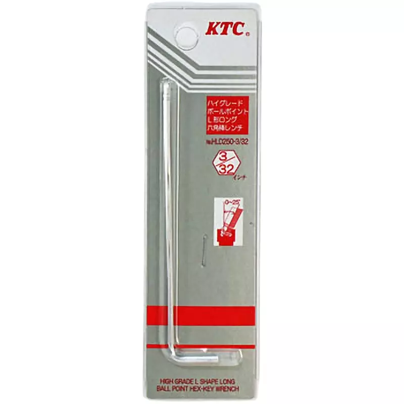 Ktc Long Ball Point L-Type Hex Wrench (3/32 Inch), HLD250-3/32