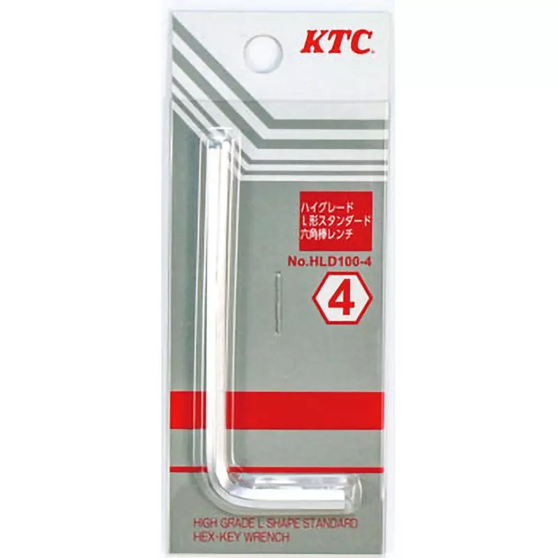 Ktc Standard L-Type Hex Wrench 4 mm, HLD100-4