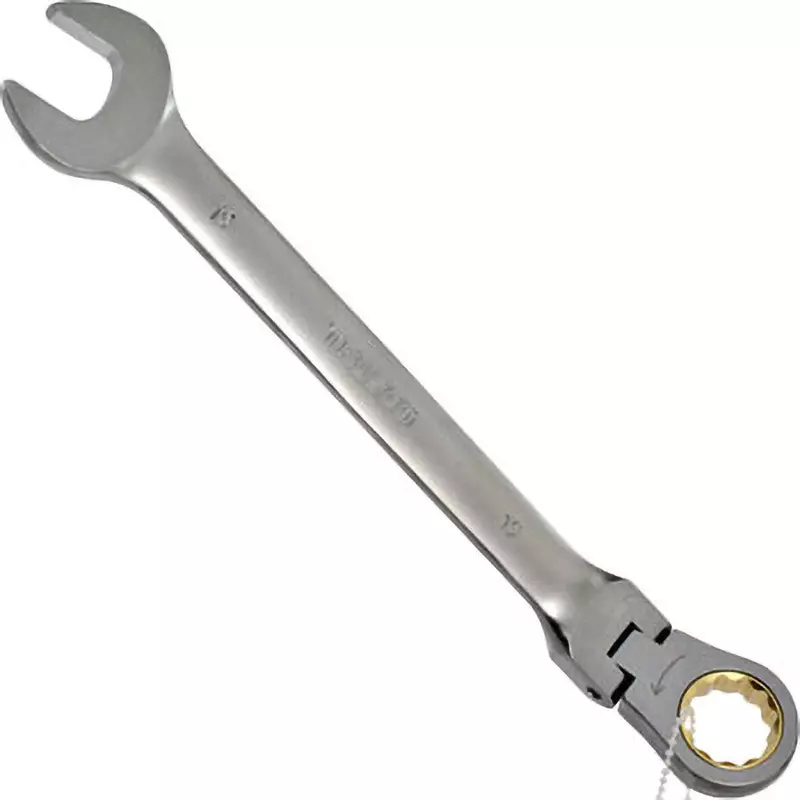 TRUSCO Ratchet Combination Wrench 19 mm Hex Size, TGRW-19F