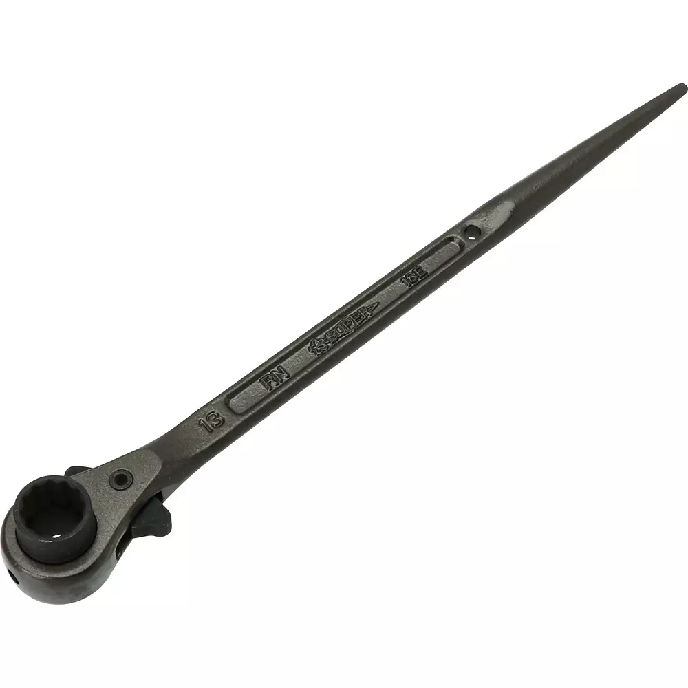 Super Tool Single End Ratchet Wrench 224 mm Overall Length, RN13