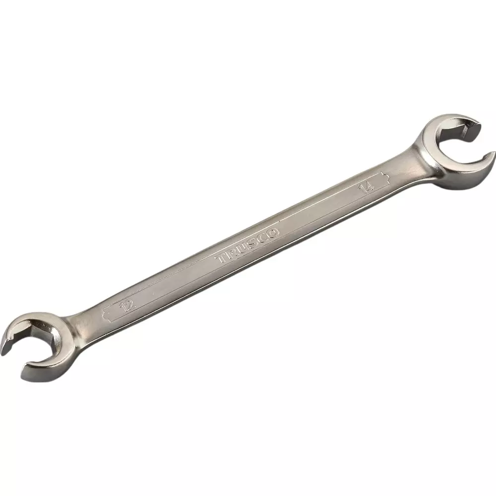 TRUSCO Double End Flare Nut Wrench 10x11 mm Hex Size, TFW-1011
