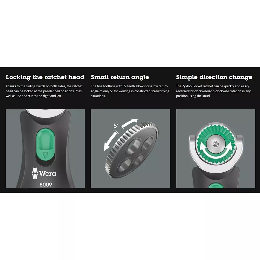 wera-8009-zyklop-pocket-set-1-ratchet-with-combination-drive-and-freely-pivoting-ratchet-head-5004280001-set-of-13