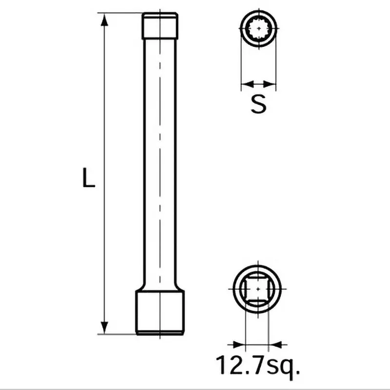 Ktc Head Bolt Socket 10 mm 130 g Mass, B360-10