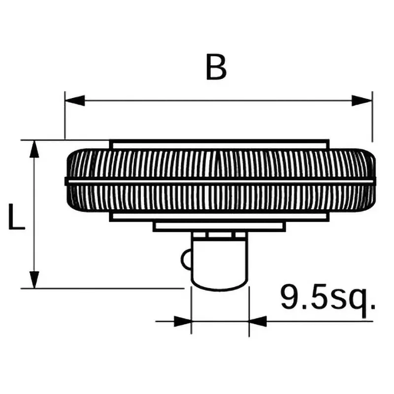 Ktc Grip Type Ratchet Handle 27.5 mm Dimension 9.5 mm Sq. Drive, BRG3