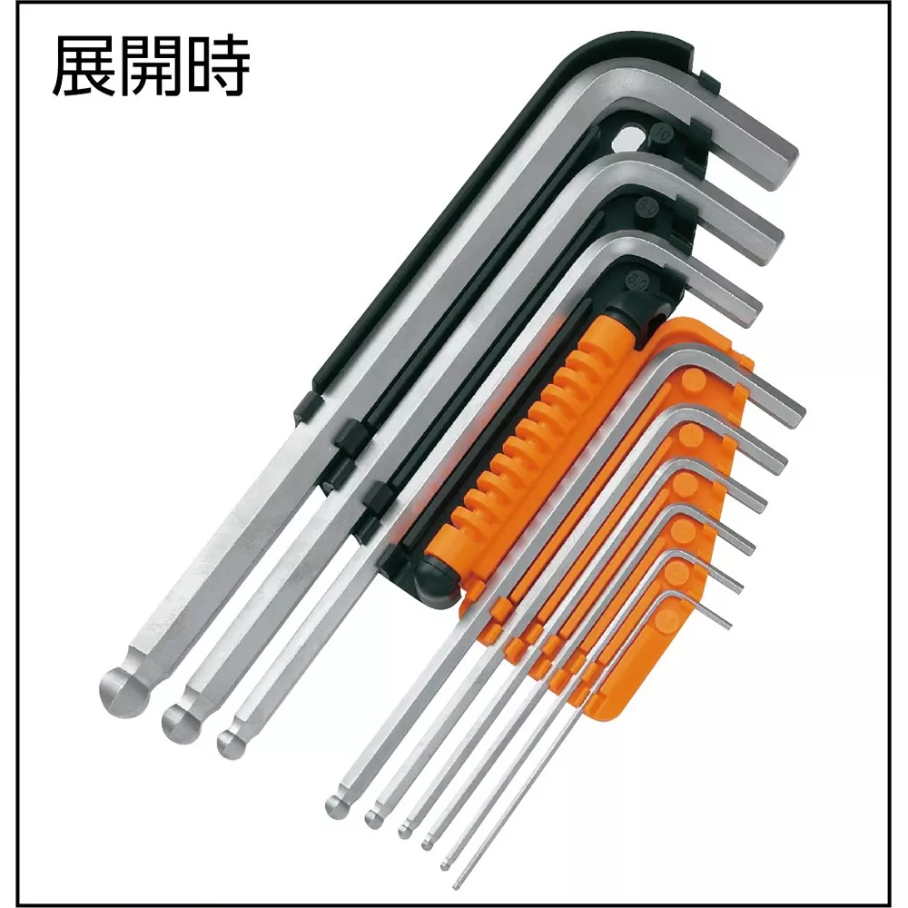 trusco-ball-point-hexagon-stick-wrench-chrome-vanadium-steel-3-mm-hex-size-txb-30