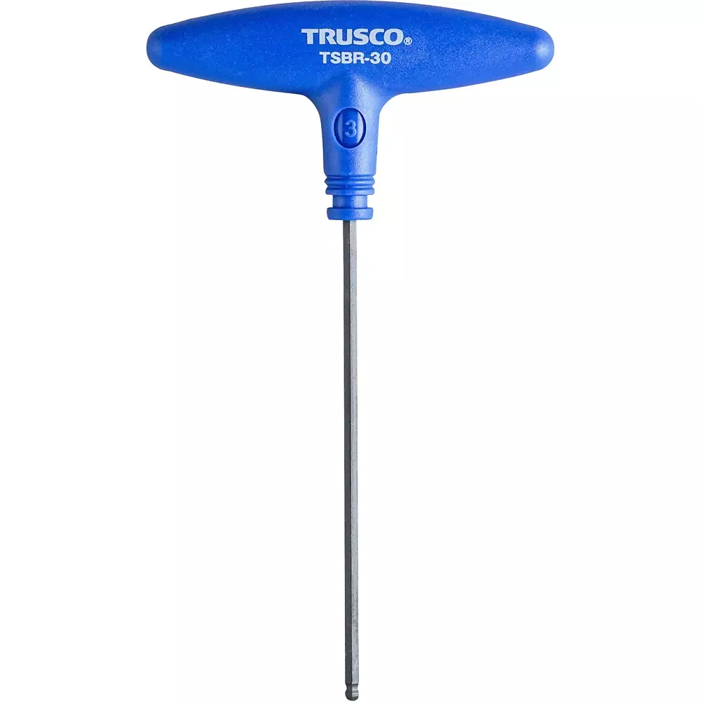 TRUSCO Hexagon Wrench 3 mm Hex Size, TSBR-30