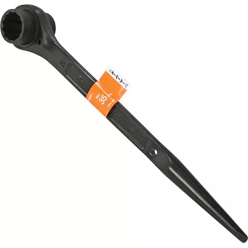 Super Tool Single End Shino Ratchet Wrench 443 mm Overall Length, RH35