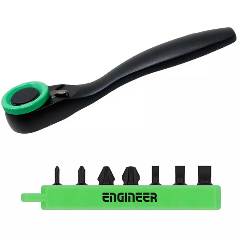 Engineer Mini Ratchet Wrench 90 mm Overall Length, DR-371