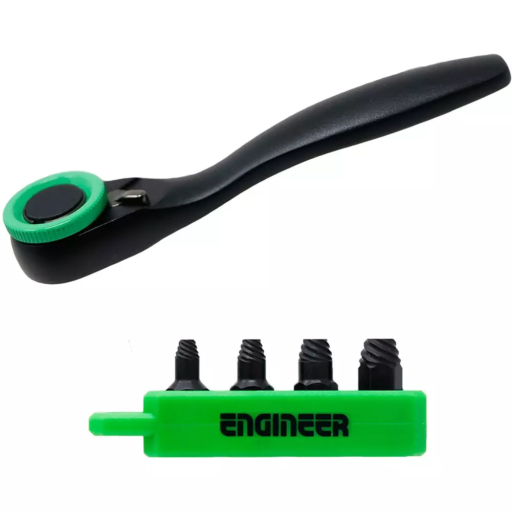 Engineer Mini Ratchet Wrench 90 mm Overall Length, DZ-376