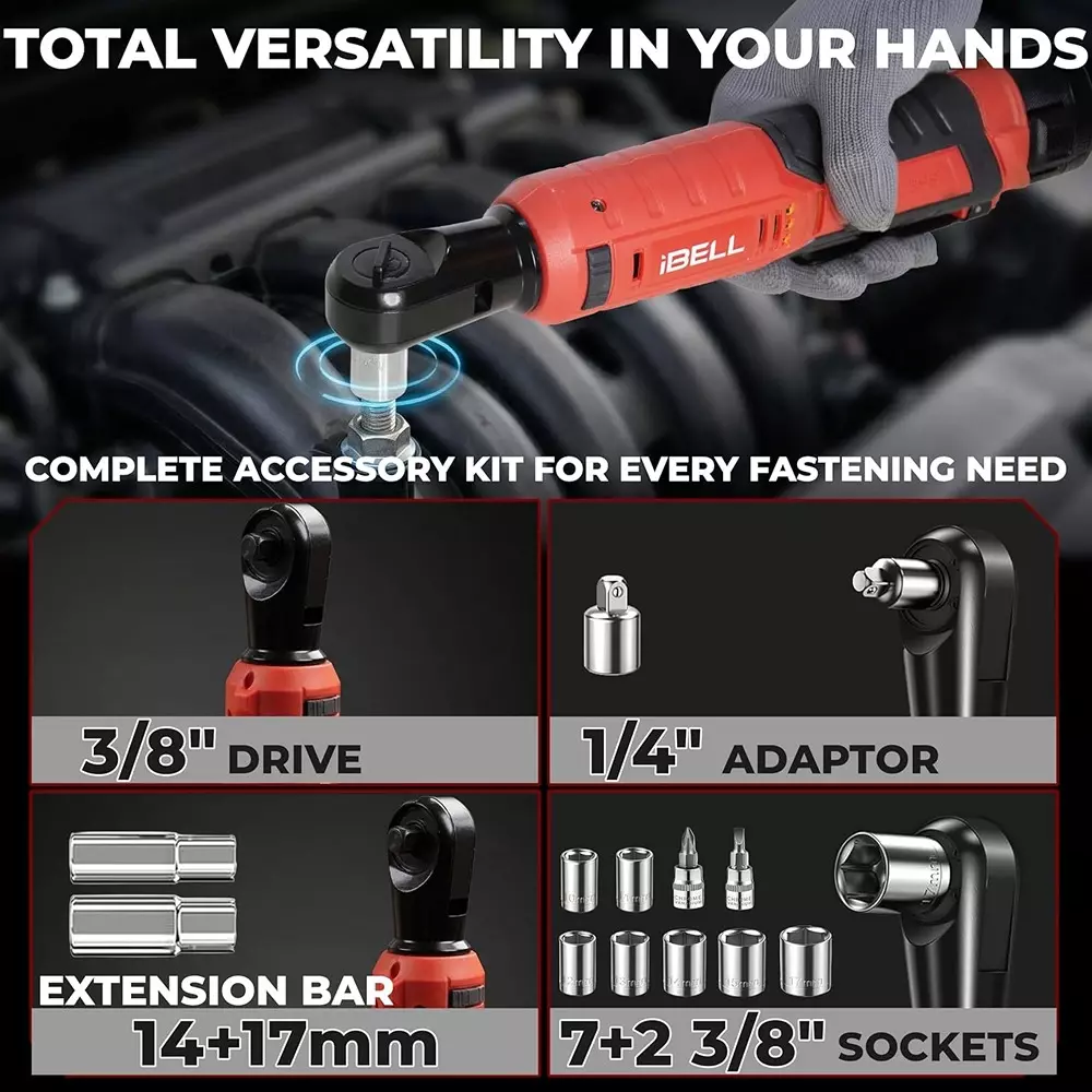 ibell-one-power-series-cordless-ratchet-wrench-kit-brushless-0-200-rpm-no-load-speed-70-nm-torque-with-battery-ibl-bw12-70