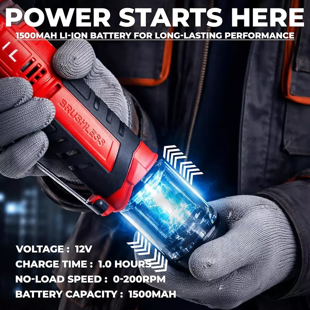 ibell-one-power-series-cordless-ratchet-wrench-kit-brushless-0-200-rpm-no-load-speed-70-nm-torque-with-battery-ibl-bw12-70